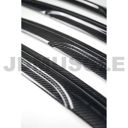 JDMuscle [15-21 WRX/STI] V2 Carbon Fiber Rain Guards / Window Visors - Graveyard Performance
