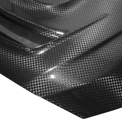 JDMuscle [15-21 WRX/STI w/ FMIC] Tanso Carbon Fiber Hood V3 Scoopless