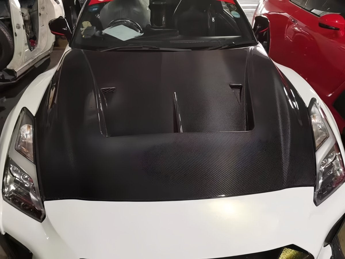 JDMuscle [17-24 GT-R] Carbon Fiber Hood - LB Style - Graveyard Performance