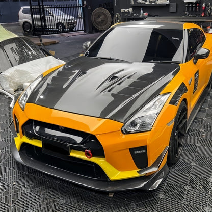 JDMuscle [17-24 GT-R] Carbon Fiber Hood - TS Style - Graveyard Performance