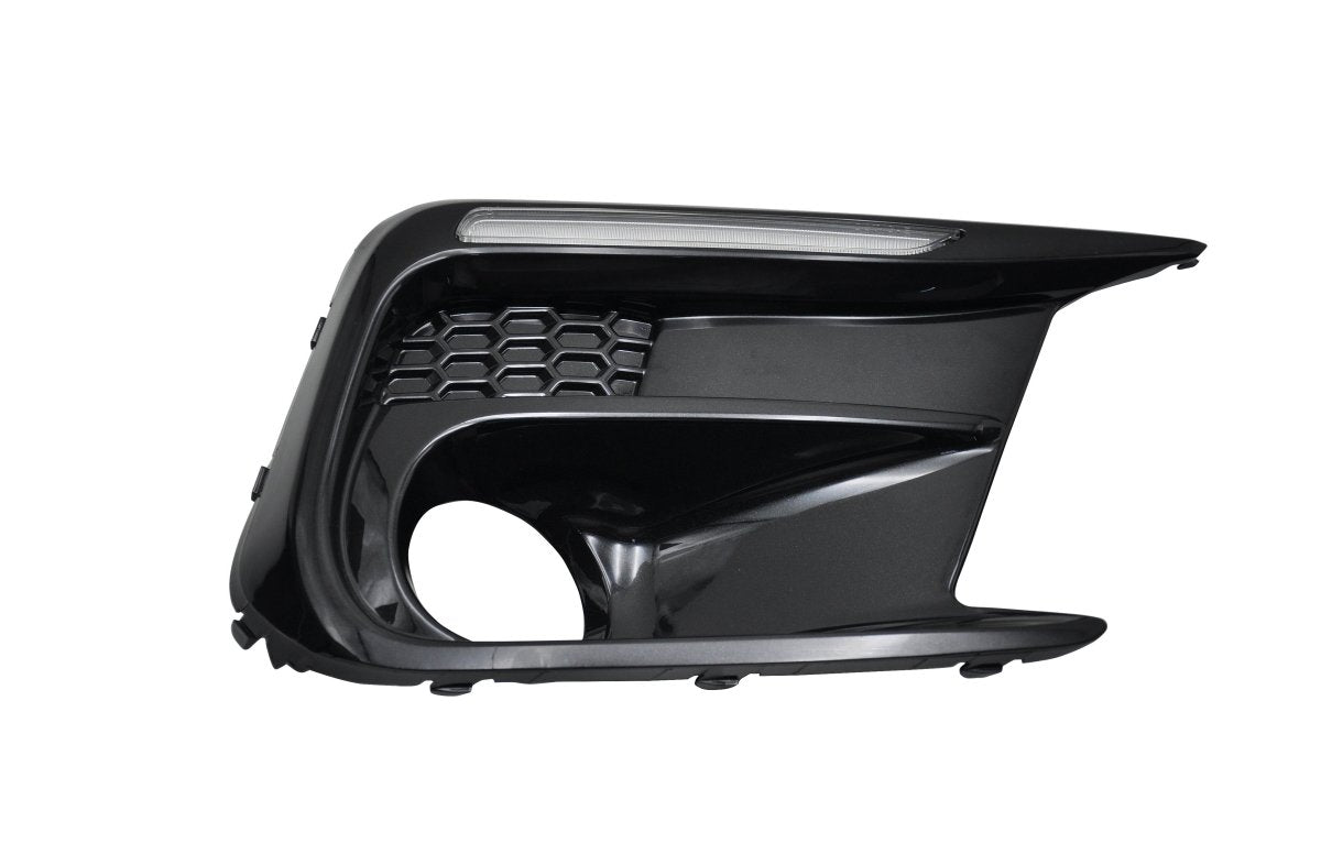 JDMuscle [18-21 WRX/STI] JDM Style Sequential Turn+Drl Bezel w/ Fog Light Cut Out - Graveyard Performance