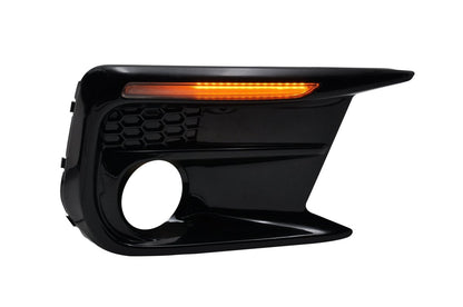 JDMuscle [18-21 WRX/STI] JDM Style Sequential Turn+Drl Bezel w/ Fog Light Cut Out - Graveyard Performance