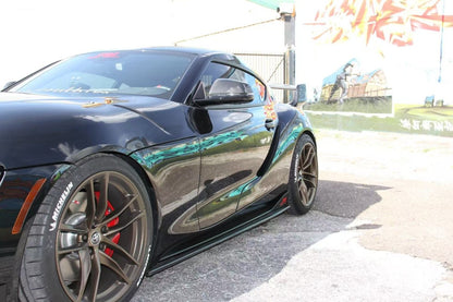 JDMuscle [20-24 Supra] Carbon Fiber Side Skirts -R1 Style - Graveyard Performance