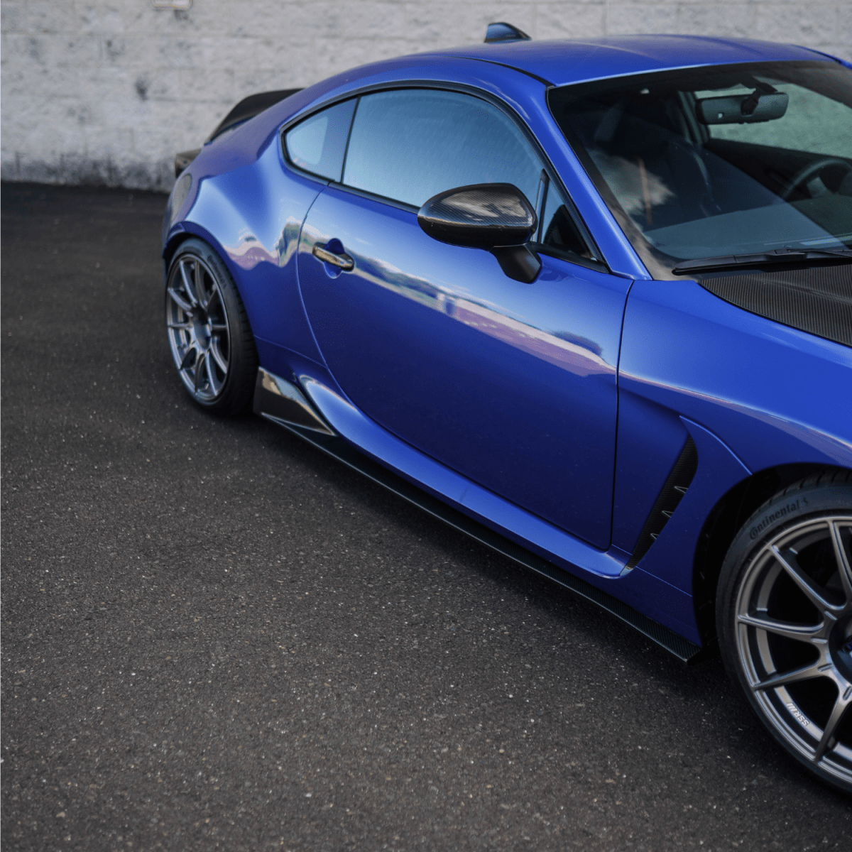 JDMuscle [22-23 BRZ/GR86] CS Style Carbon Fiber Side Skirts - Graveyard Performance