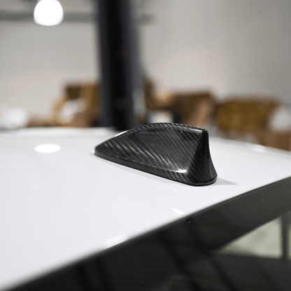 JDMuscle [22-25 WRX, 22+ BRZ, 15-21 WRX/STI] Tanso Pre-preg Carbon Fiber Antenna Cover w/ Gloss Finish - Graveyard Performance