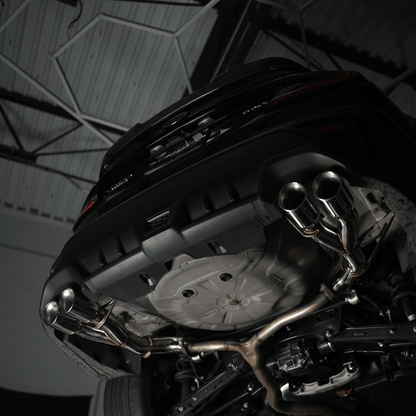 JDMuscle 22-25 WRX VB 4" Quad Exit Axle Back Muffler Delete Exhaust - Graveyard Performance