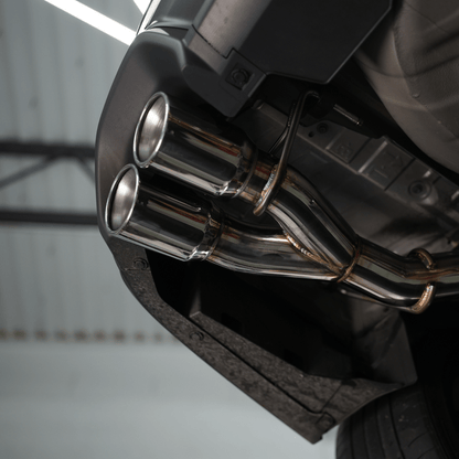 JDMuscle 22-25 WRX VB 4" Quad Exit Axle Back Muffler Delete Exhaust - Graveyard Performance