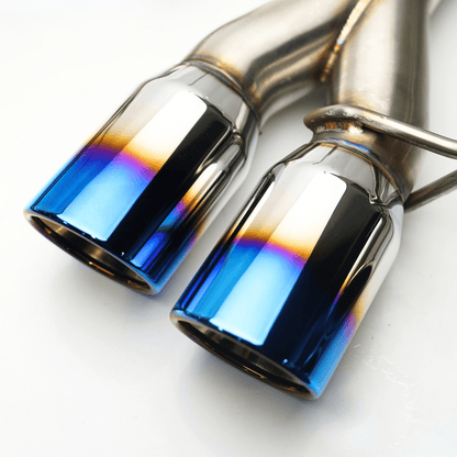 JDMuscle 22-25 WRX VB 4" Quad Exit Axle Back Muffler Delete Exhaust - Graveyard Performance