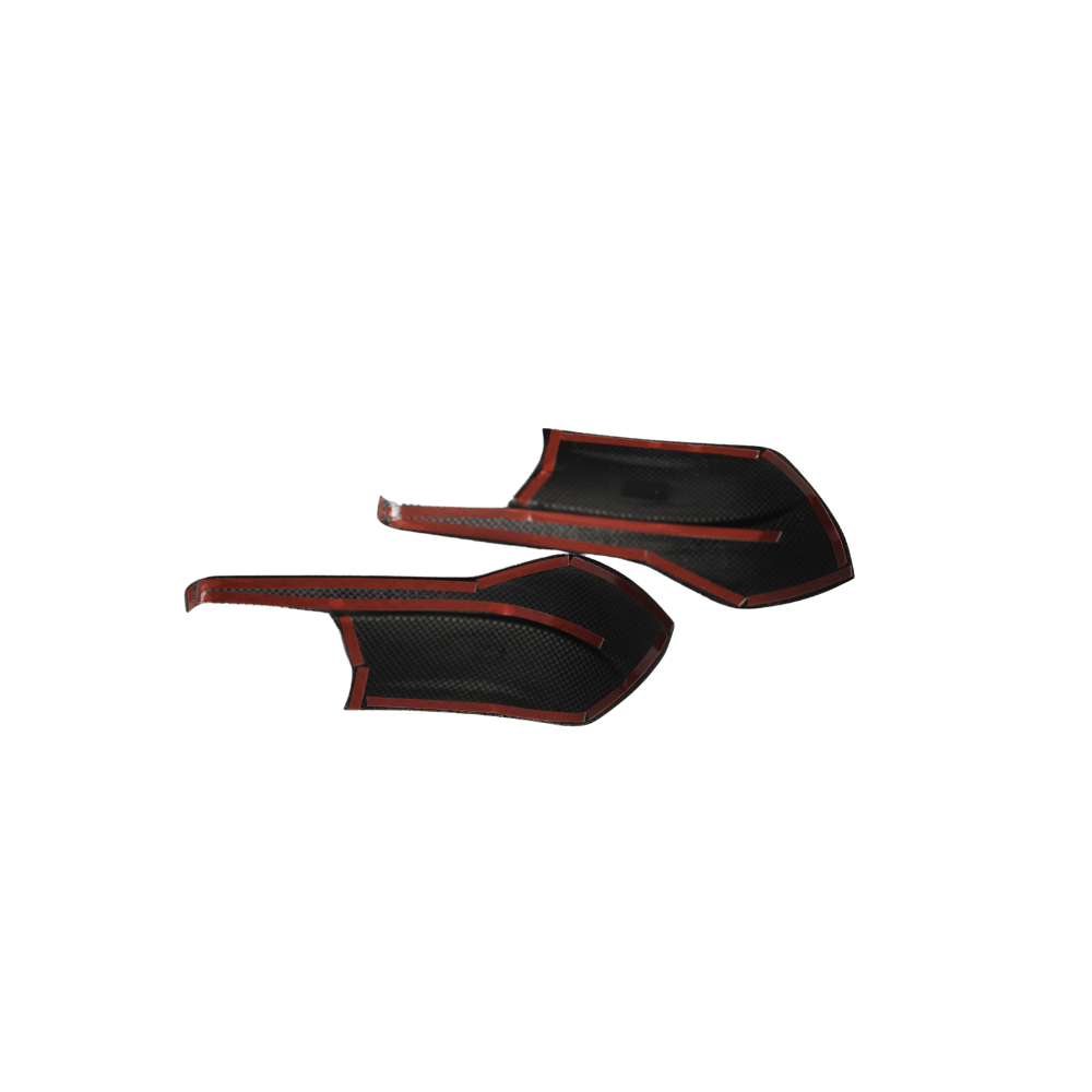 JDMuscle [22-25 WRX w/o Turn Signal] Tanso Pre-preg Carbon Fiber Side Mirror Lower Trim Covers w/ Gloss Finish - Graveyard Performance