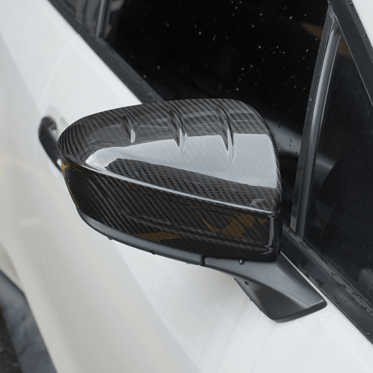 JDMuscle [22-25 WRX w/o Turn Signal] V2 Carbon Fiber Side Mirror Covers - Graveyard Performance