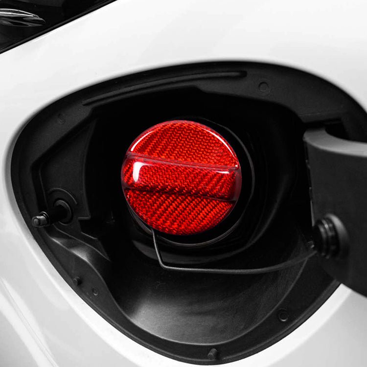 JDMuscle [22-26 WRX] / 22+BRZ / GR86 Tanso Pre-preg Carbon Fiber Fuel Cap Cover - Graveyard Performance