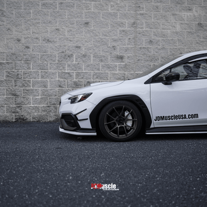 JDMuscle [22-26 WRX] Canards V1 - ABS / Paint Matched / Gloss Black - Graveyard Performance