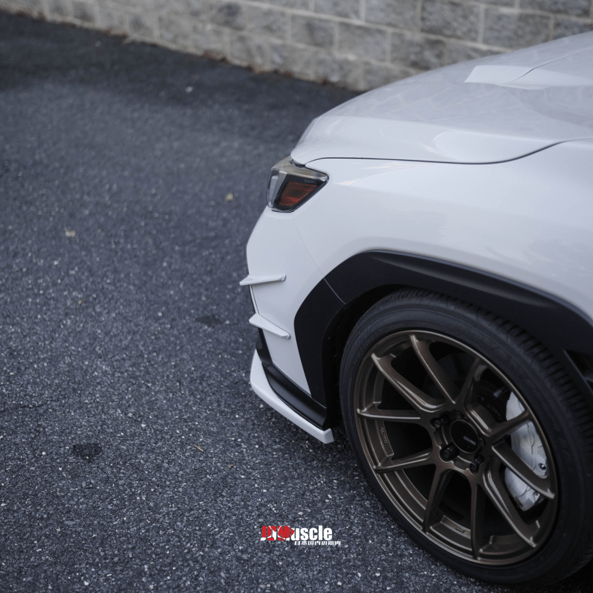 JDMuscle [22-26 WRX] Canards V1 - ABS / Paint Matched / Gloss Black - Graveyard Performance