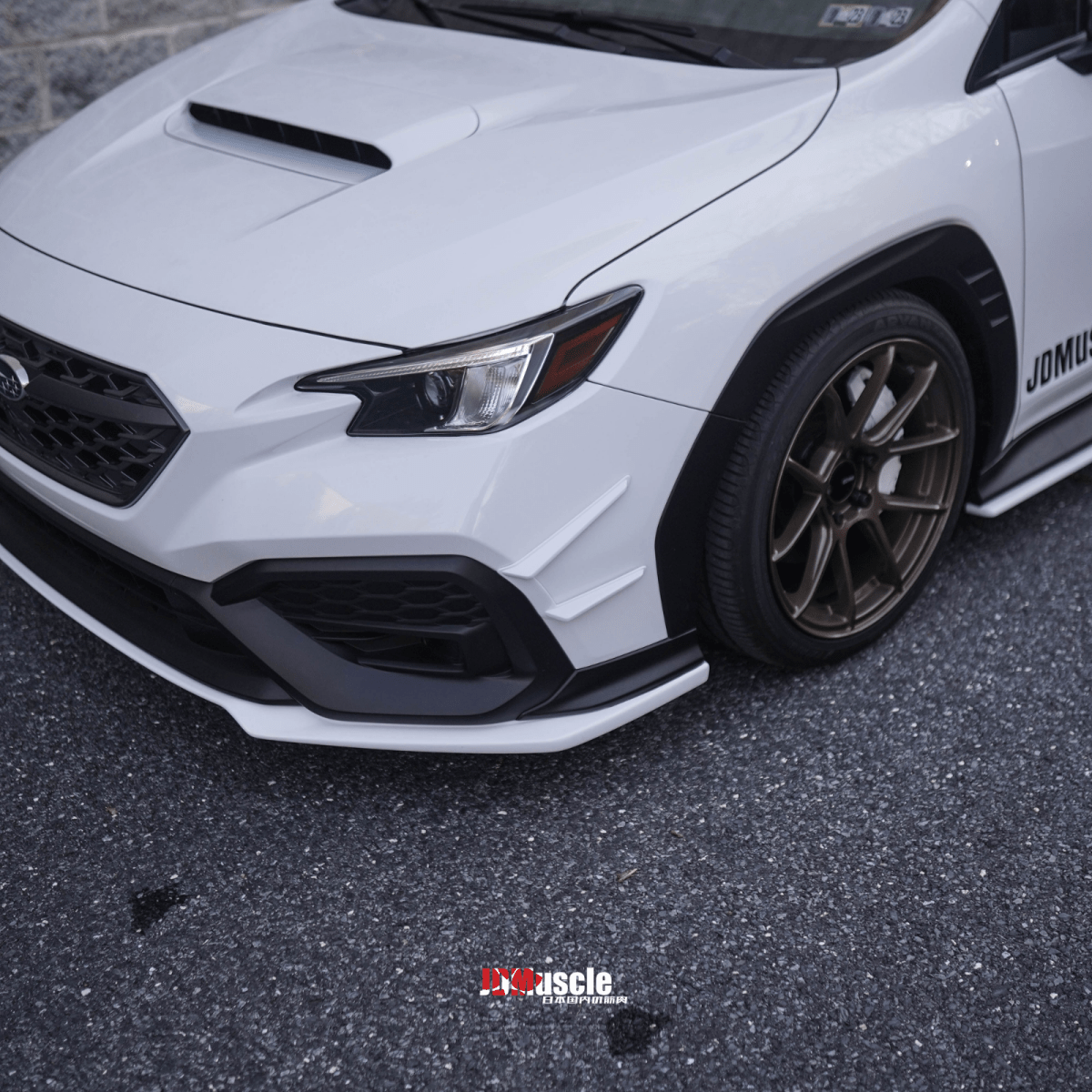 JDMuscle [22-26 WRX] Canards V1 - ABS / Paint Matched / Gloss Black - Graveyard Performance