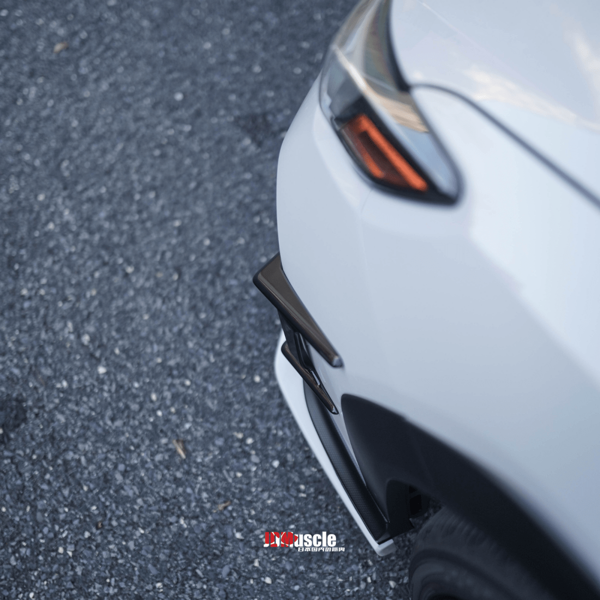 JDMuscle [22-26 WRX] Canards V2 - Paint Matched / Gloss Black / ABS - Graveyard Performance