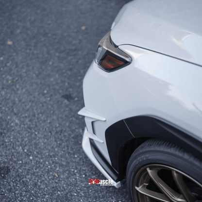 JDMuscle [22-26 WRX] Canards V2 - Paint Matched / Gloss Black / ABS - Graveyard Performance