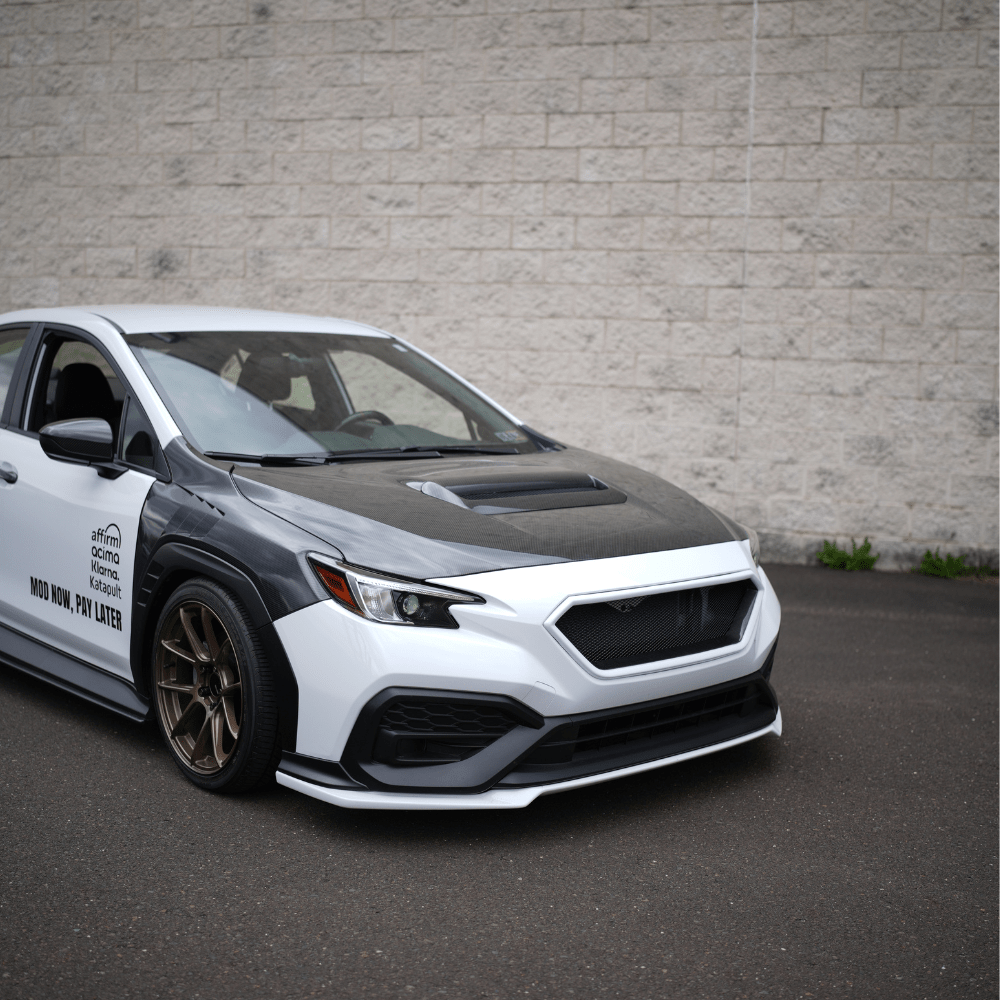 JDMuscle [22-26 WRX] Carbon Fiber FMIC Reverse Hood Scoop - Graveyard Performance
