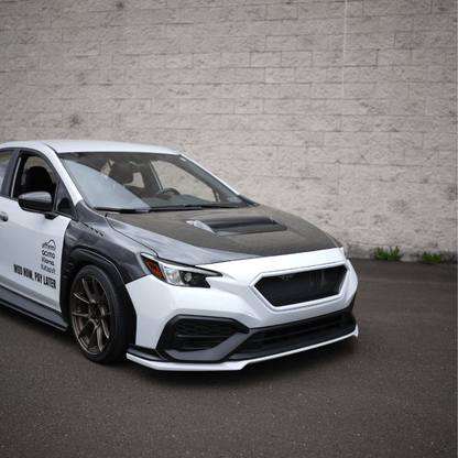 JDMuscle [22-26 WRX] Carbon Fiber FMIC Reverse Hood Scoop - Graveyard Performance