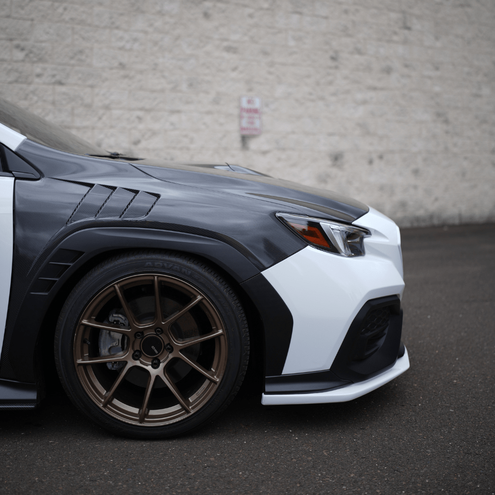 JDMuscle [22-26 WRX] Carbon Fiber FMIC Reverse Hood Scoop - Graveyard Performance