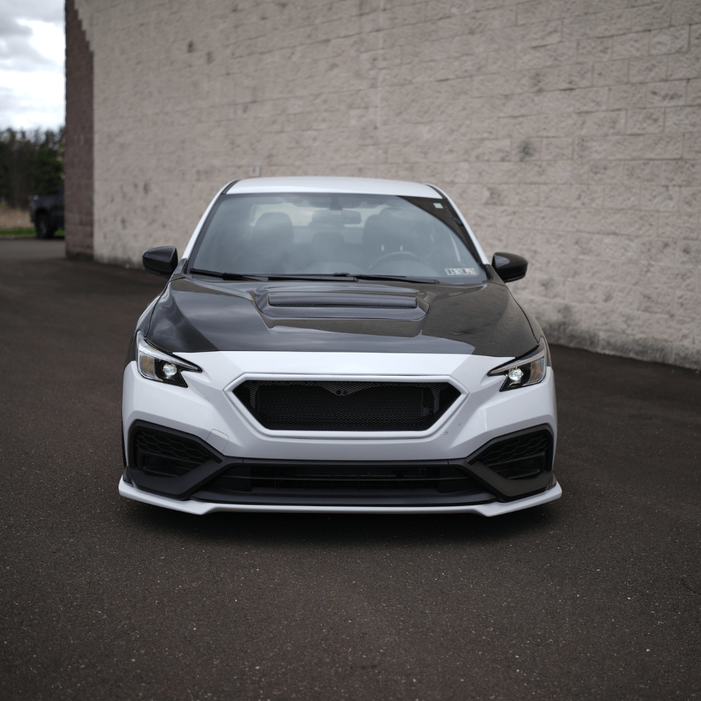 JDMuscle [22-26 WRX] Carbon Fiber FMIC Reverse Hood Scoop - Graveyard Performance