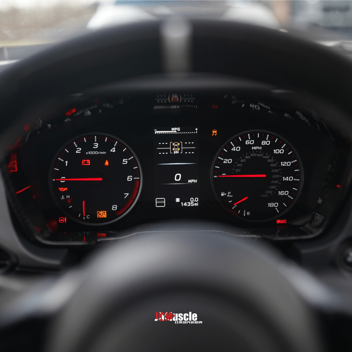 JDMuscle [22-26 WRX] Carbon Fiber Gauge Cluster Trim Replacement - Graveyard Performance