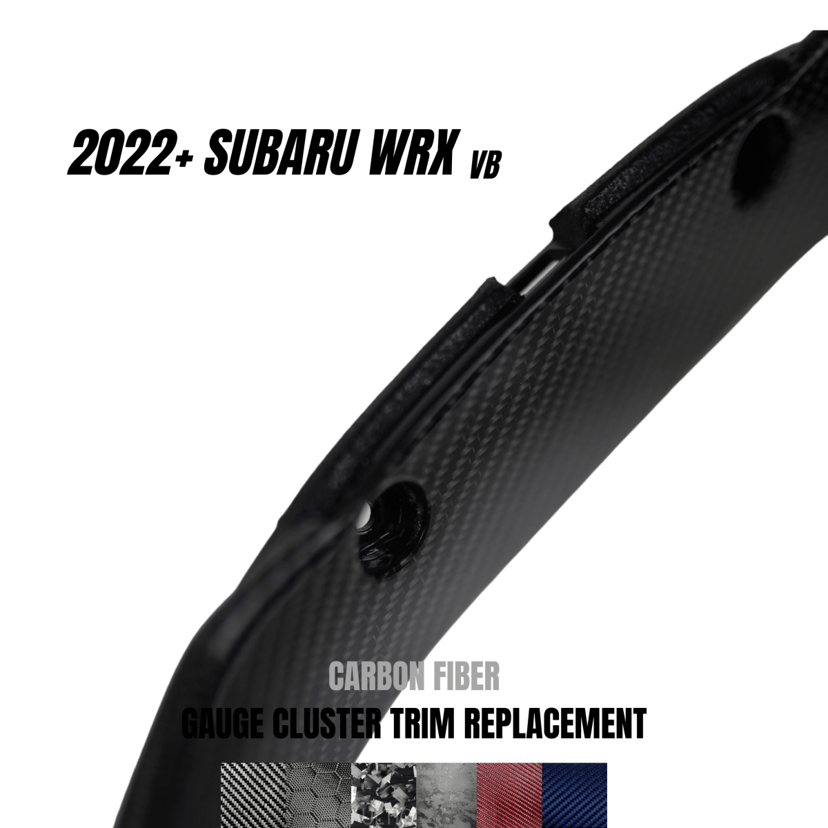 JDMuscle [22-26 WRX] Carbon Fiber Gauge Cluster Trim Replacement - Graveyard Performance