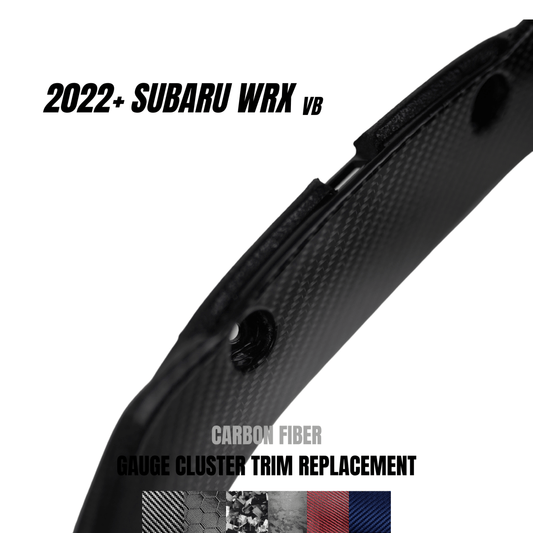 JDMuscle [22-26 WRX] Carbon Fiber Gauge Cluster Trim Replacement - Graveyard Performance