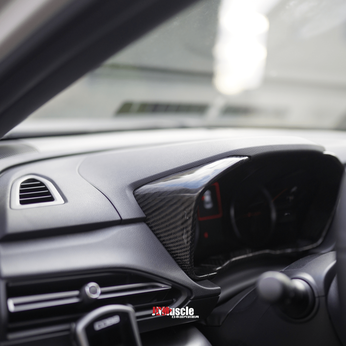 JDMuscle [22-26 WRX] Carbon Fiber Gauge Cluster Trim Replacement - Graveyard Performance