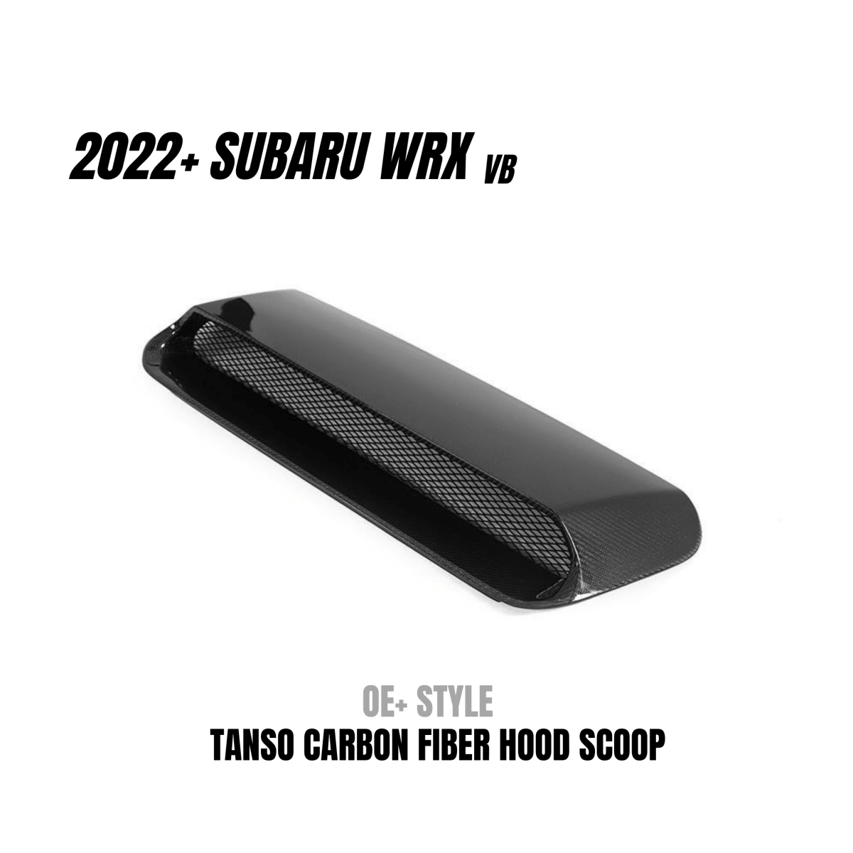 JDMuscle [22-26 WRX] Carbon Fiber Hood Scoop - OE+/ Bulge Style - Graveyard Performance