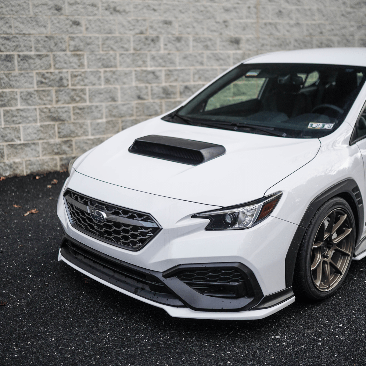 JDMuscle [22-26 WRX] Carbon Fiber Hood Scoop - OE+/ Bulge Style - Graveyard Performance