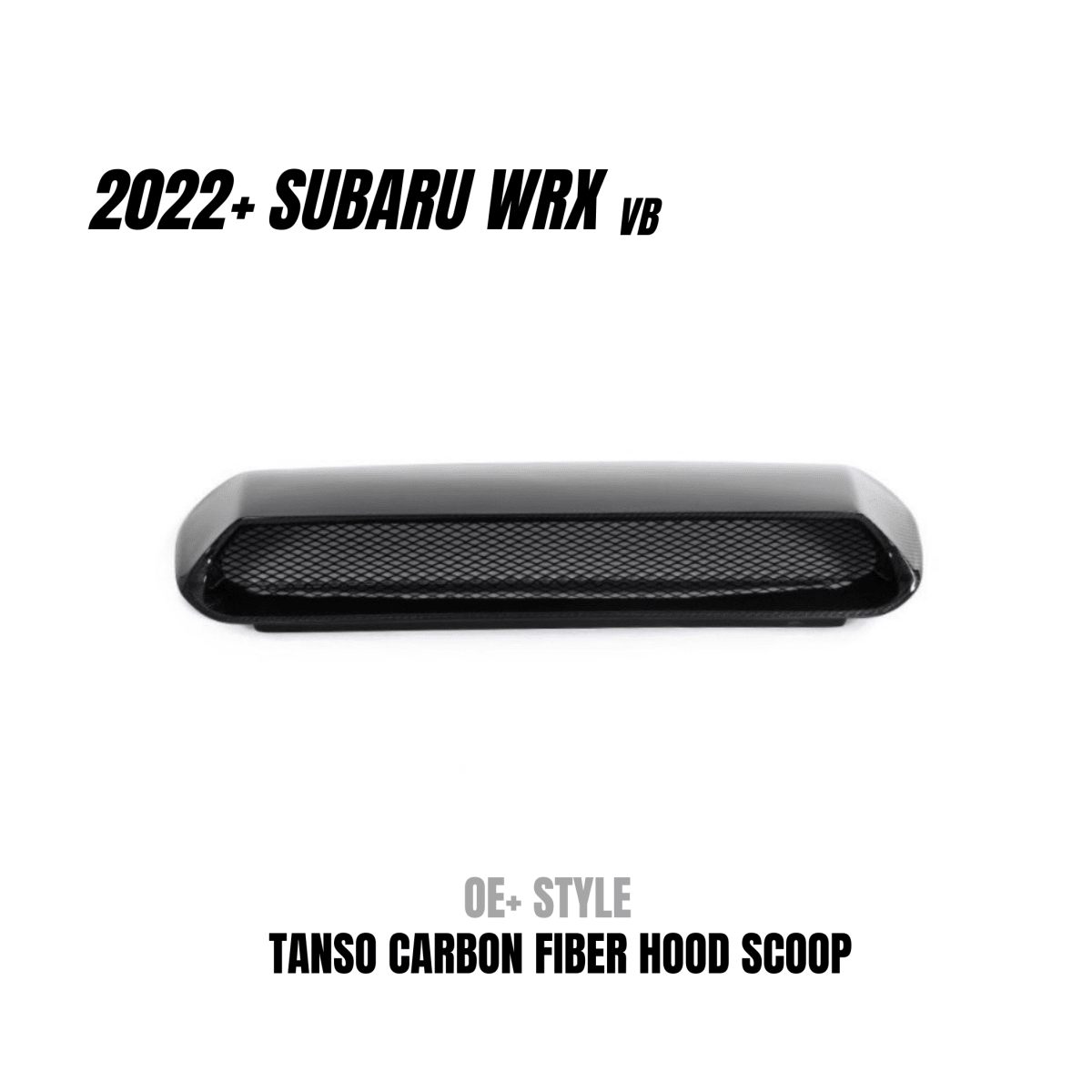 JDMuscle [22-26 WRX] Carbon Fiber Hood Scoop - OE+/ Bulge Style - Graveyard Performance