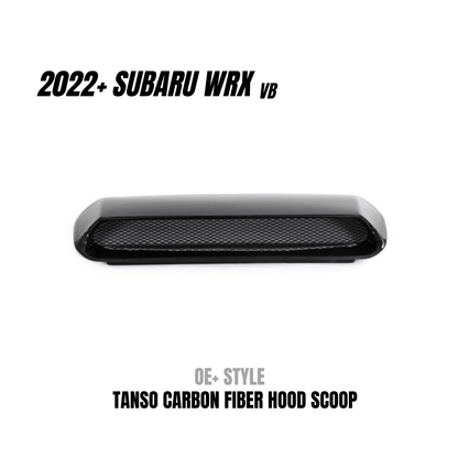 JDMuscle [22-26 WRX] Carbon Fiber Hood Scoop - OE+/ Bulge Style - Graveyard Performance