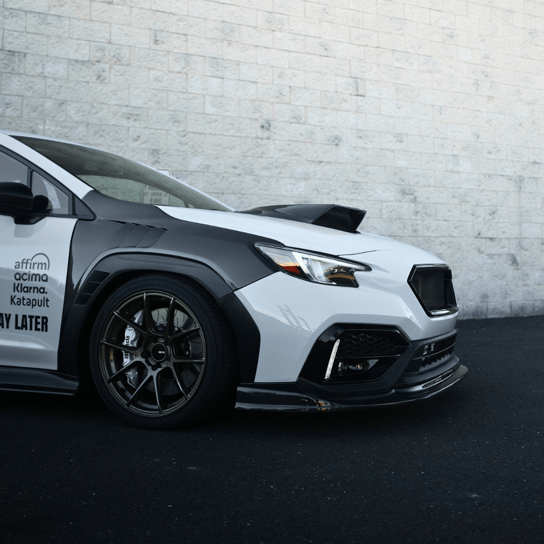 JDMuscle [22-26 WRX] Carbon Fiber Hood Scoop - Rally Style V2 - Graveyard Performance