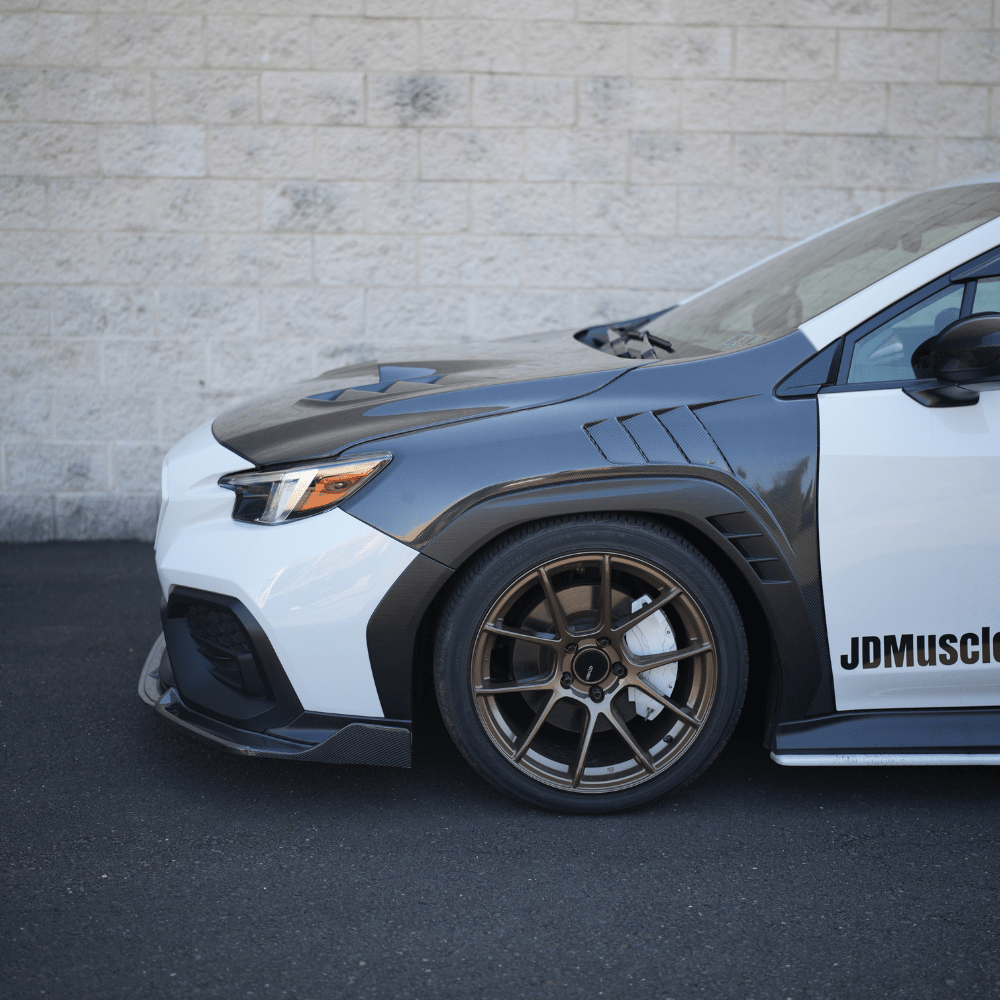 JDMuscle [22-26 WRX] Carbon Fiber Hood V1 - Graveyard Performance