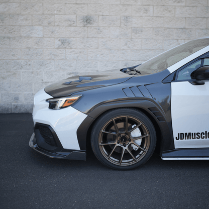 JDMuscle [22-26 WRX] Carbon Fiber Hood V1 - Graveyard Performance
