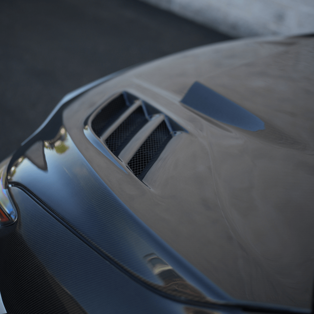 JDMuscle [22-26 WRX] Carbon Fiber Hood V1 - Graveyard Performance