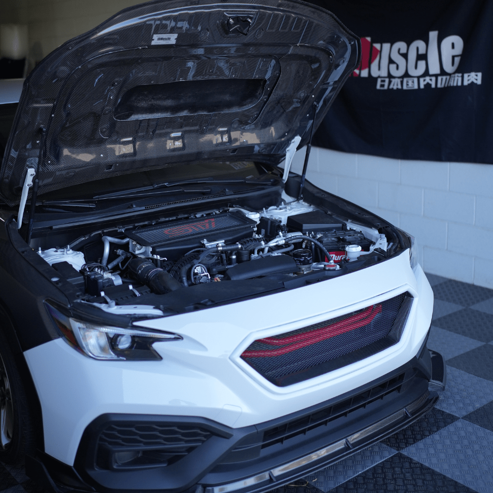 JDMuscle [22-26 WRX] Carbon Fiber Hood V1 - Graveyard Performance