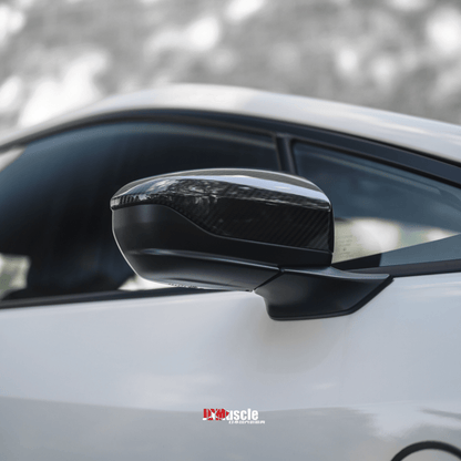 JDMuscle [22-26 WRX] Carbon Fiber Side Mirror Covers - Graveyard Performance