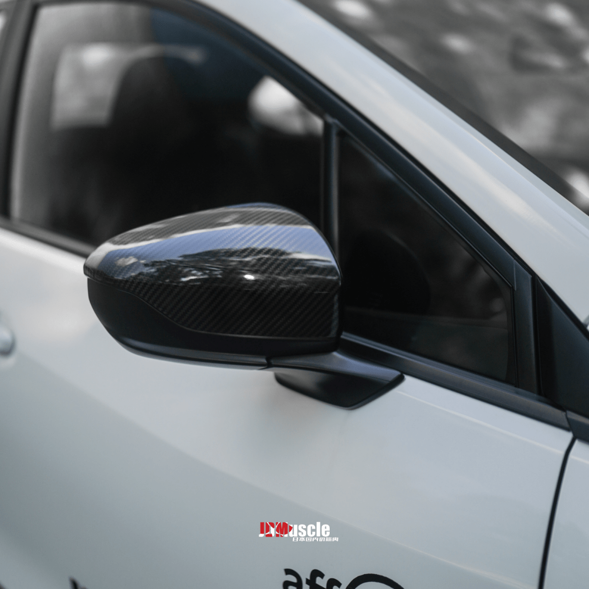 JDMuscle [22-26 WRX] Carbon Fiber Side Mirror Covers - Graveyard Performance