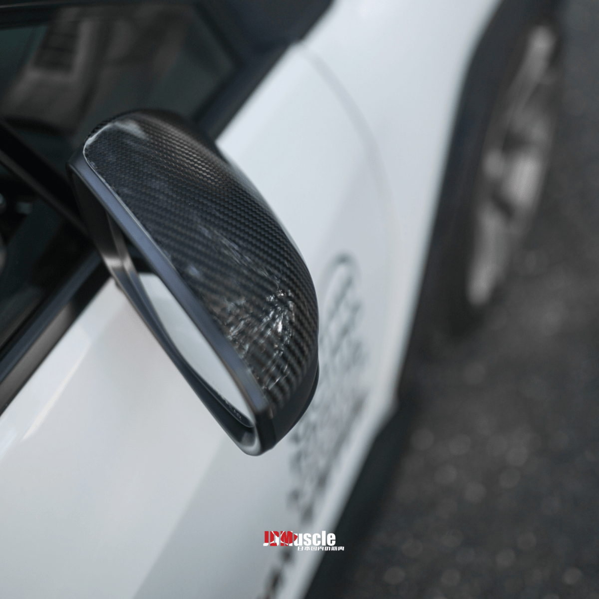 JDMuscle [22-26 WRX] Carbon Fiber Side Mirror Covers - Graveyard Performance