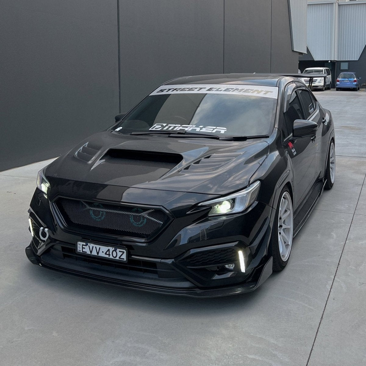 JDMuscle [22-26 WRX] Carbon Fiber V2  Front Bumper Lip - Graveyard Performance