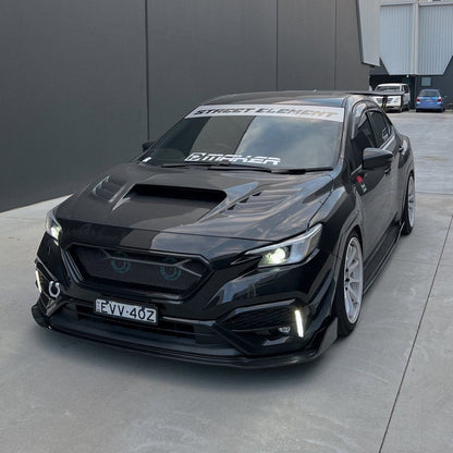JDMuscle [22-26 WRX] Carbon Fiber V2  Front Bumper Lip - Graveyard Performance