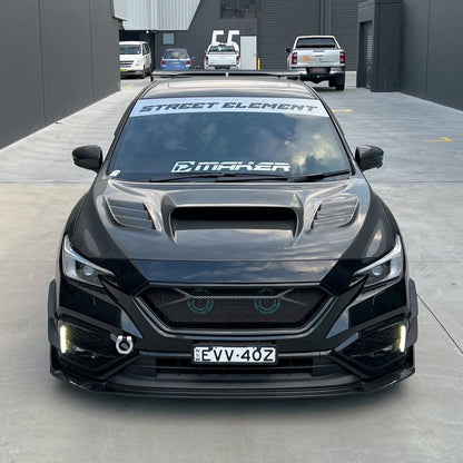 JDMuscle [22-26 WRX] Carbon Fiber V2  Front Bumper Lip - Graveyard Performance
