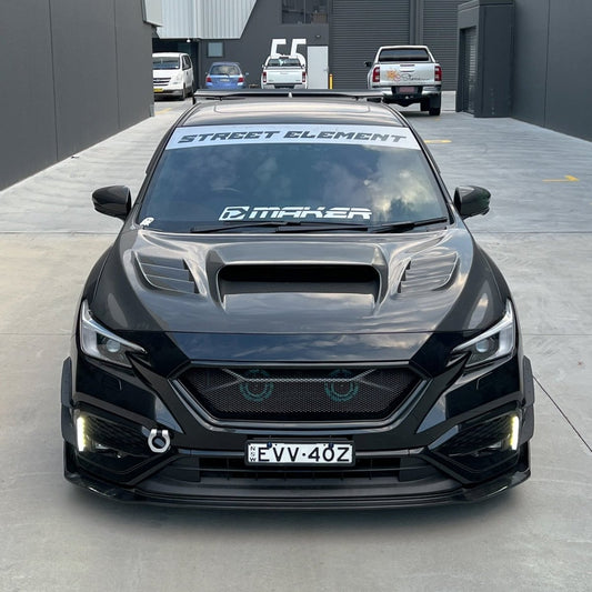 JDMuscle [22-26 WRX] Carbon Fiber V2  Front Bumper Lip - Graveyard Performance