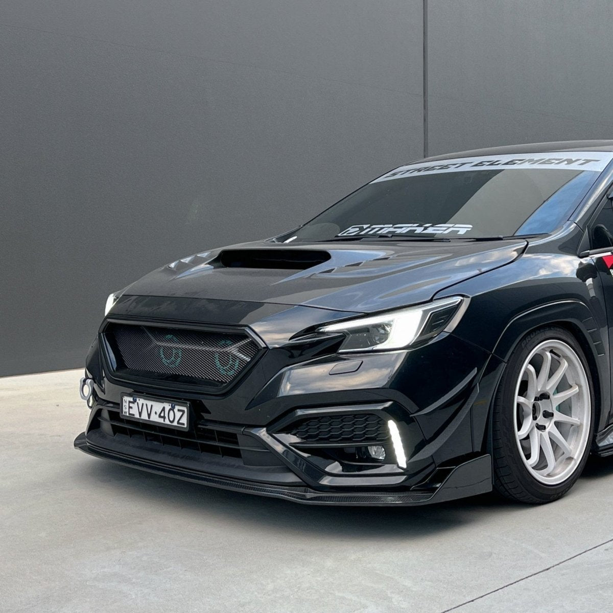 JDMuscle [22-26 WRX] Carbon Fiber V2  Front Bumper Lip - Graveyard Performance