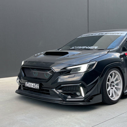 JDMuscle [22-26 WRX] Carbon Fiber V2  Front Bumper Lip - Graveyard Performance