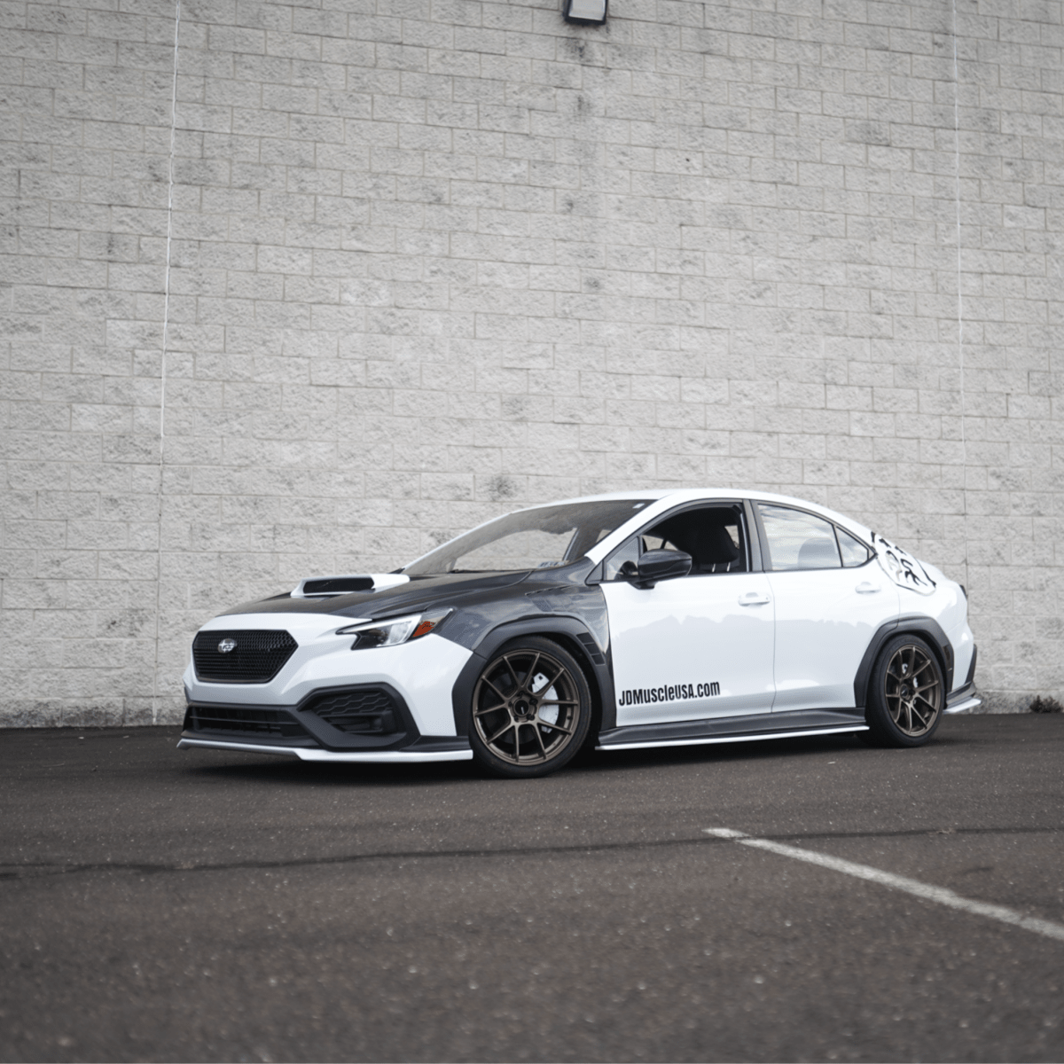 JDMuscle [22-26 WRX] Carbon Fiber/FRP Vented Fenders - Graveyard Performance