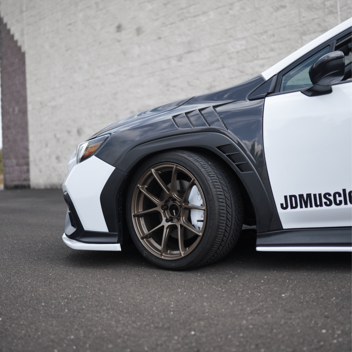 JDMuscle [22-26 WRX] Carbon Fiber/FRP Vented Fenders - Graveyard Performance