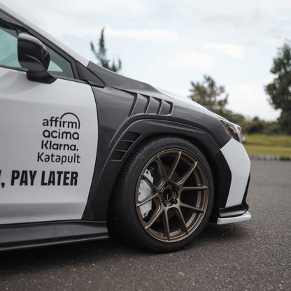 JDMuscle [22-26 WRX] Carbon Fiber/FRP Vented Fenders - Graveyard Performance