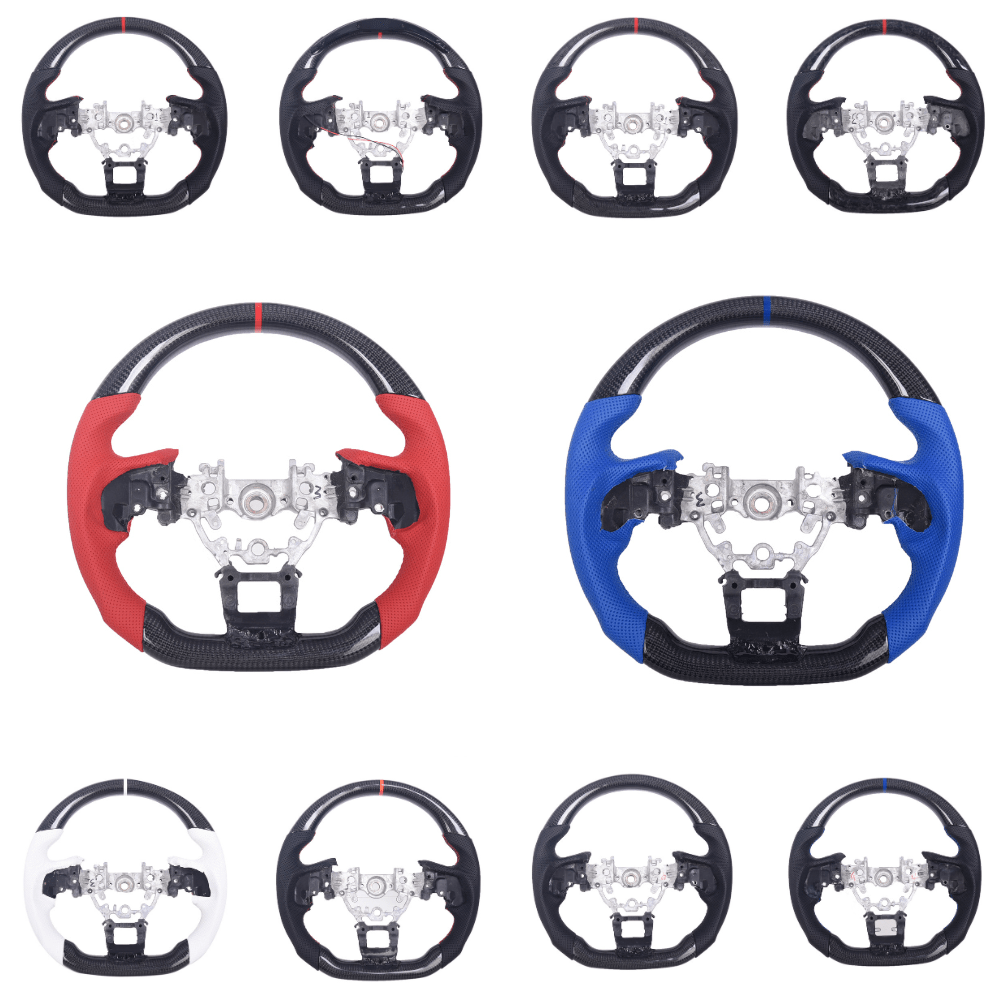 JDMuscle [22-26 WRX] Carbon-Pro Series Steering Wheel compatible w/ MT & CVT - Graveyard Performance